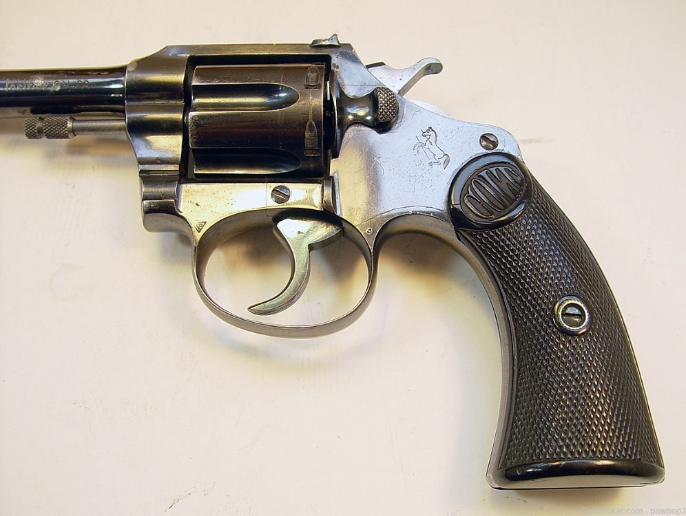 Colt Police Positive Target .22 LR, 6" Bbl. W/Holster, Circa 1913-img-4