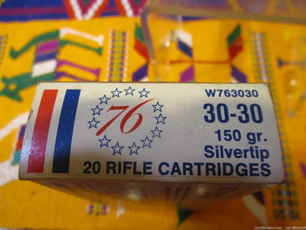 One Box of 20 Rounds , Marked Winchester Bi centennial 76, 30-30 caliber.-img-5