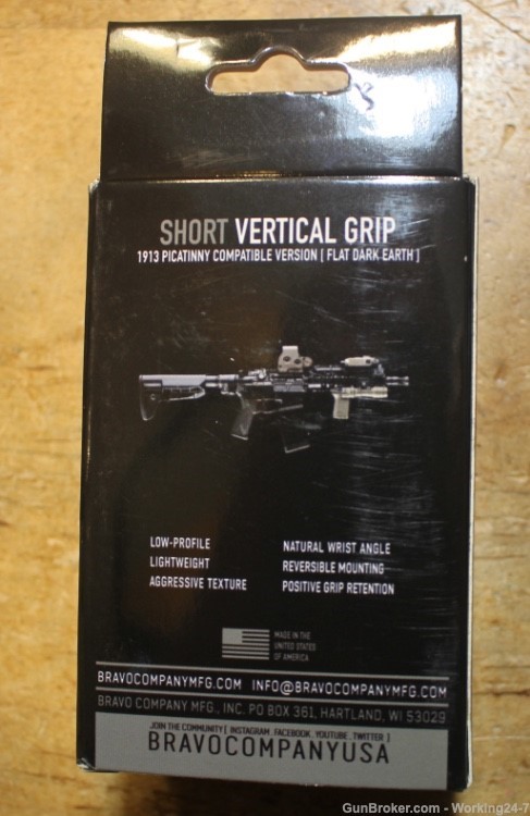 BCM VG-S-FDE VERTICAL GRIP-SHRT For 1913 Rail for AR or Similar-img-1