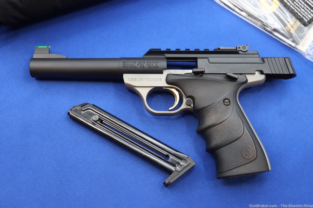 Browning BUCK MARK PLUS URX Pistol 5.5" 22LR 2TONE Grey Black 22 LR NEW-img-11