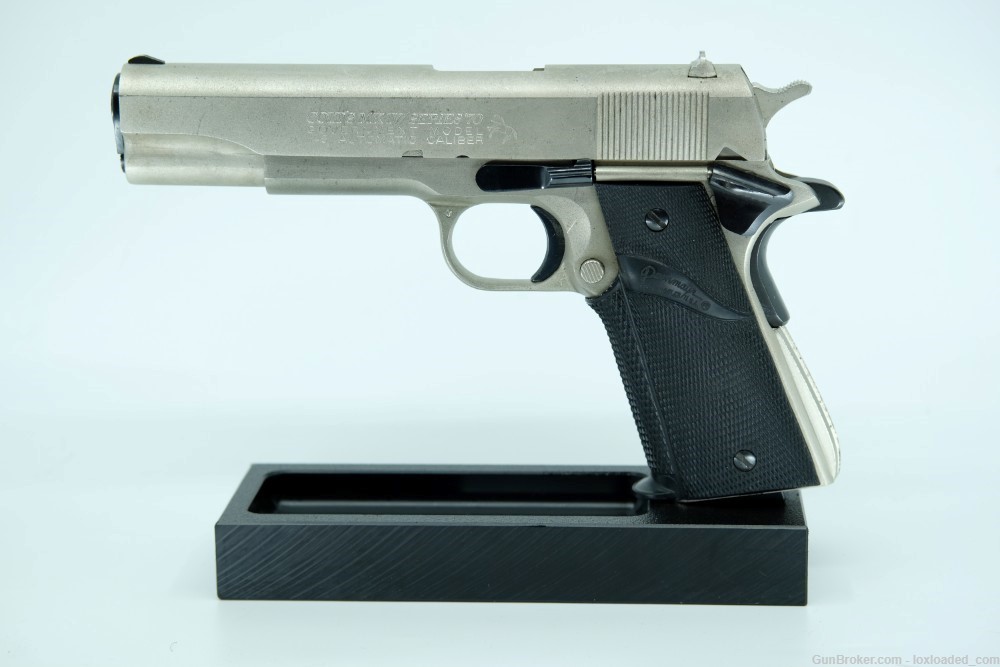 1980 Colt Government Model 1911 SATIN NICKEL .45 ACP-img-0