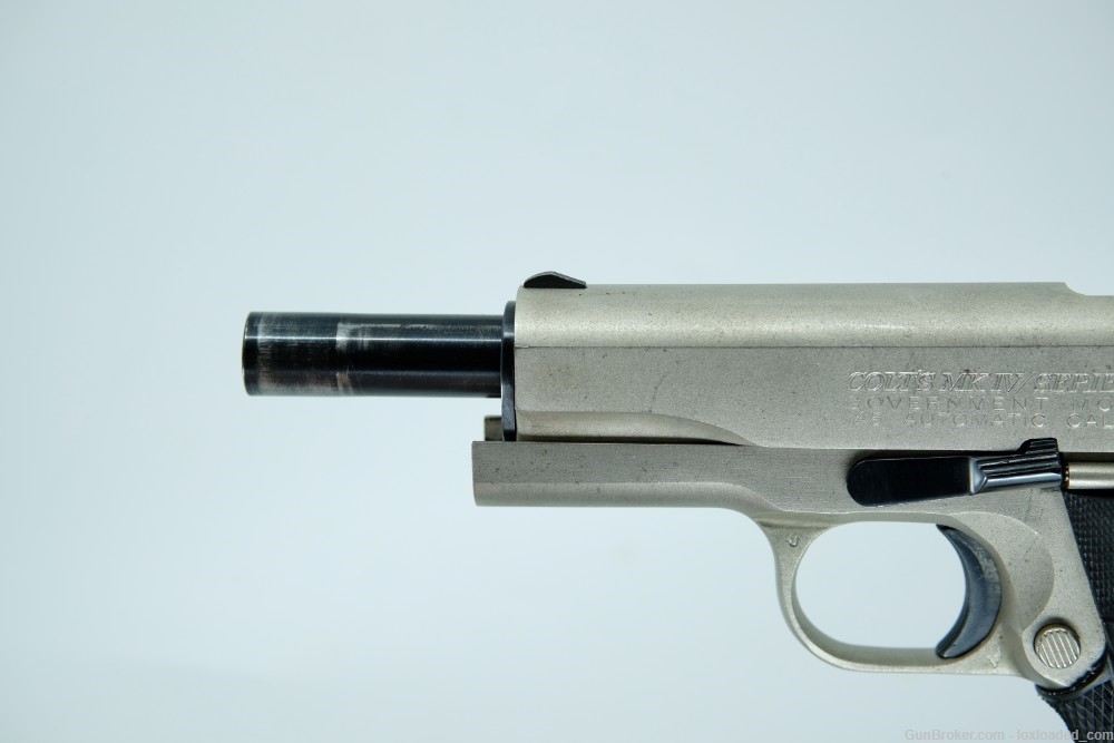 1980 Colt Government Model 1911 SATIN NICKEL .45 ACP-img-20