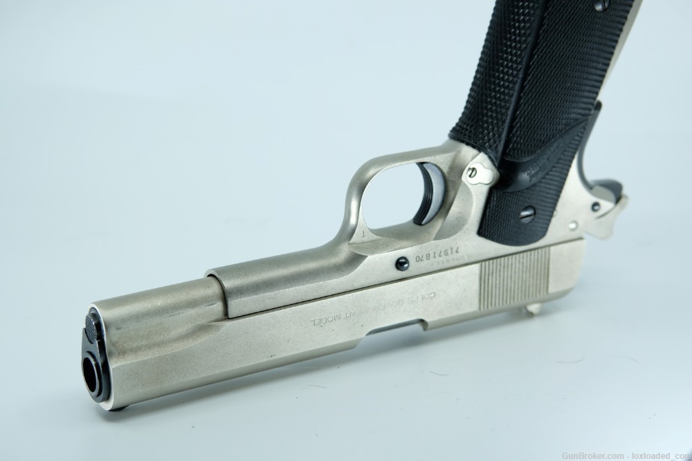 1980 Colt Government Model 1911 SATIN NICKEL .45 ACP-img-19