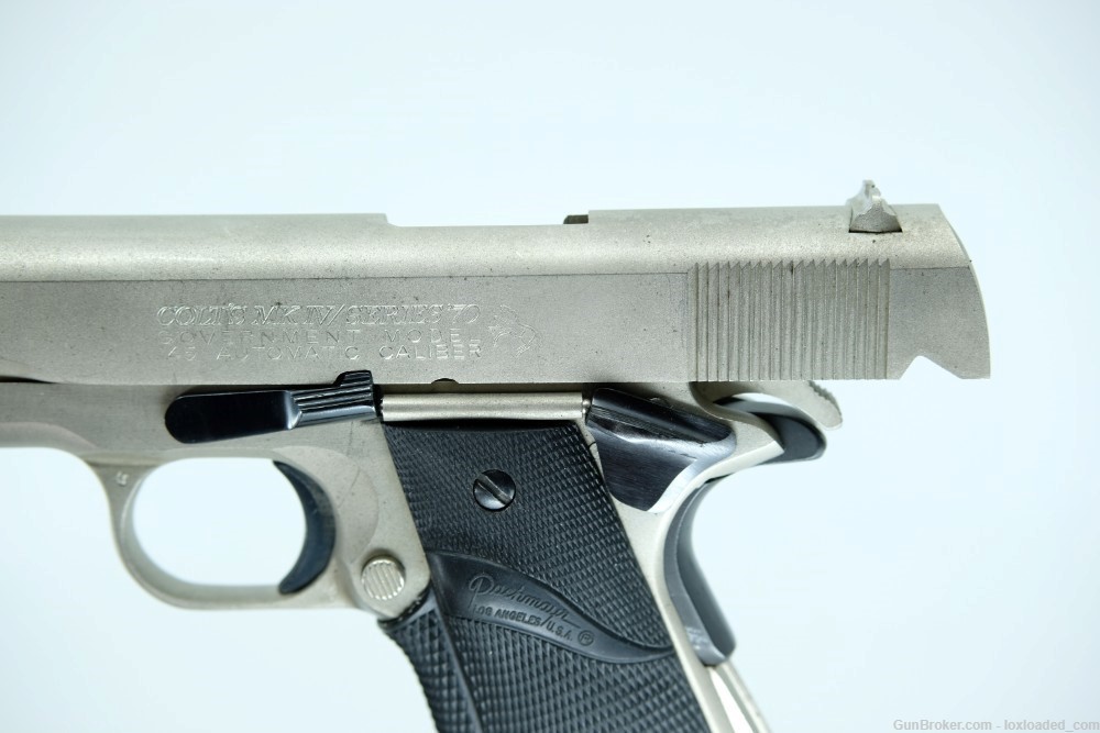 1980 Colt Government Model 1911 SATIN NICKEL .45 ACP-img-17