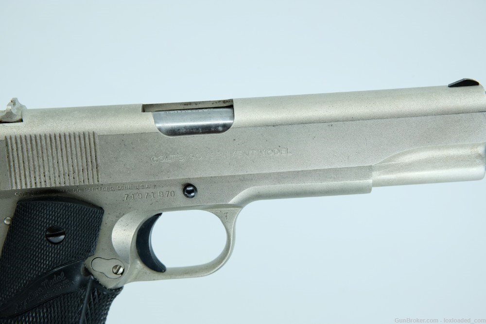 1980 Colt Government Model 1911 SATIN NICKEL .45 ACP-img-16
