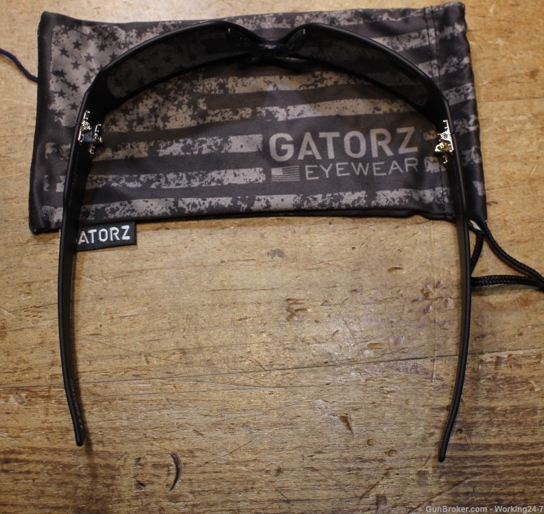 Gatorz Specter Milspec Ballistic Glasses Cerakote Blackout Smoke w/Anti-Fog-img-11