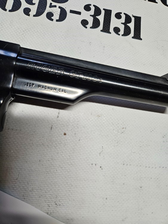 Ruger GP100 357 Magnum 6 Inch Blued Wood Panel Grips-img-6