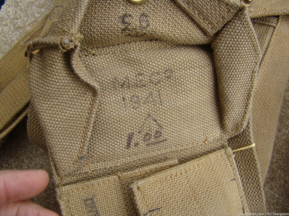 Pile of WW11 British web gear-img-2