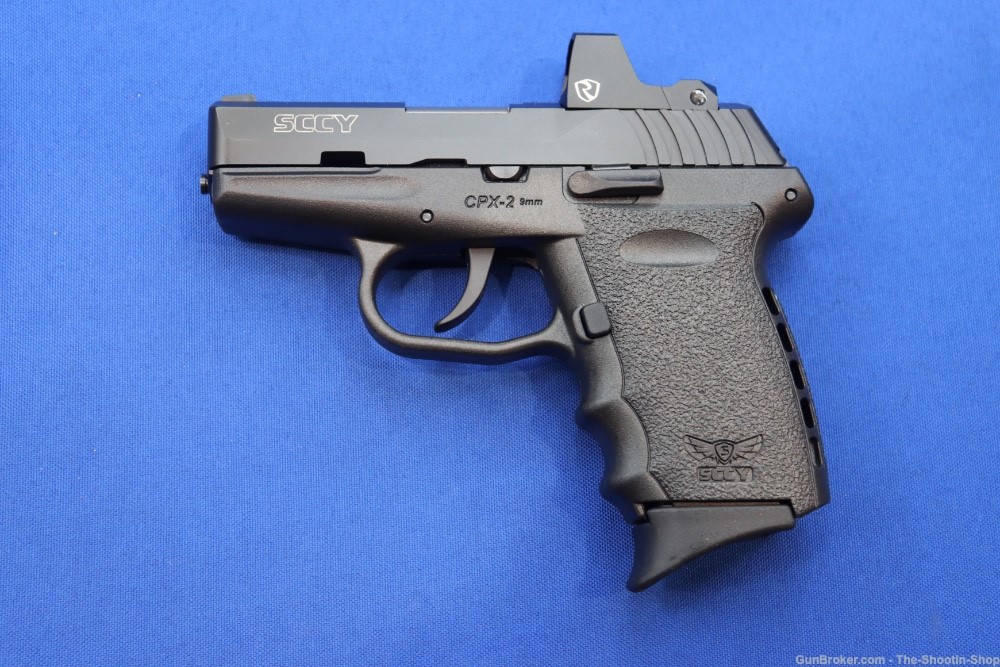 SCCY Model CPX-2 Compact Pistol w/ RED DOT SIGHT 9MM 10RD Tactical Black NR-img-1