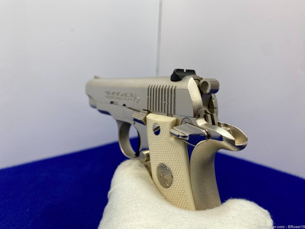 1985 Colt MKIV Series 80 .380 ACP 3.25" *SCARCE & DESIRABLE BRIGHT NICKEL*-img-23