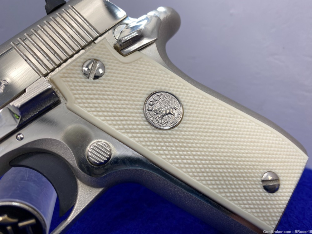 1985 Colt MKIV Series 80 .380 ACP 3.25" *SCARCE & DESIRABLE BRIGHT NICKEL*-img-3