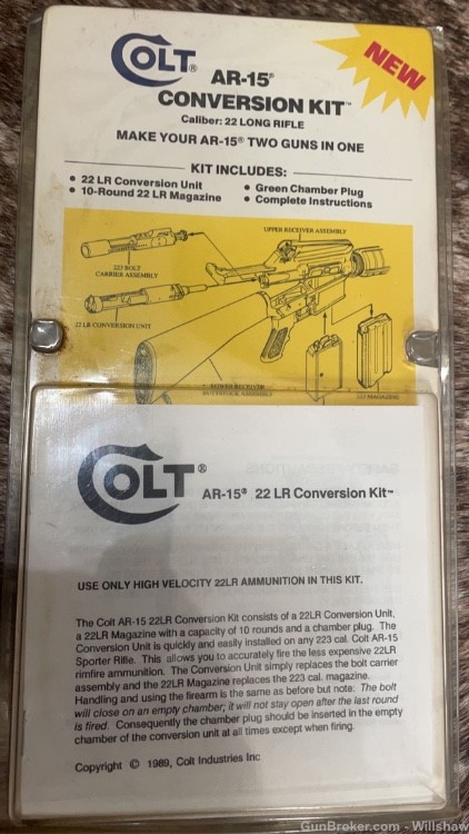 Extremely rare Colt AR15 22 conversion kit, new old stock-img-1