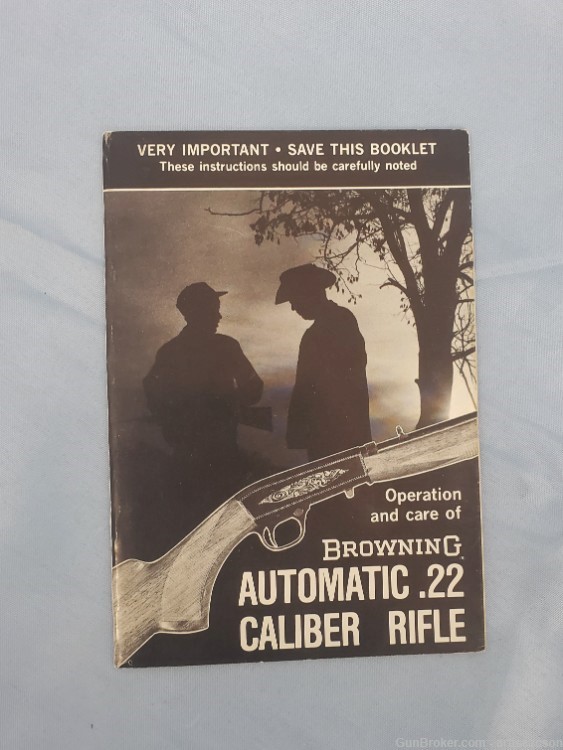 BROWNING AUTOMATIC .22 RIFLE BOOKLET-img-0