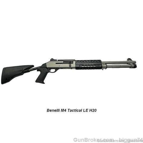 NIB Benelli M4 Tactical 5 Position Stk 7 Rd GRNS MLOK Ti Cerakote H20 11733-img-0