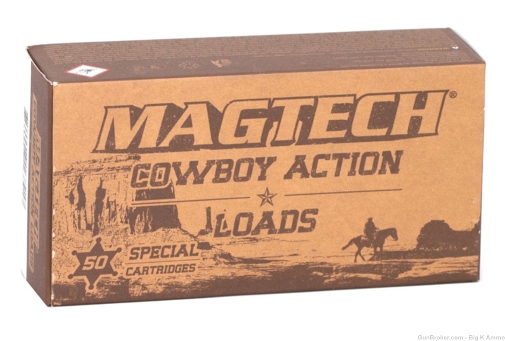 Magtech Cowboy Action 44-40 Winchester Ammo 225 Grain Lead Flat Nose 50 Rds-img-0