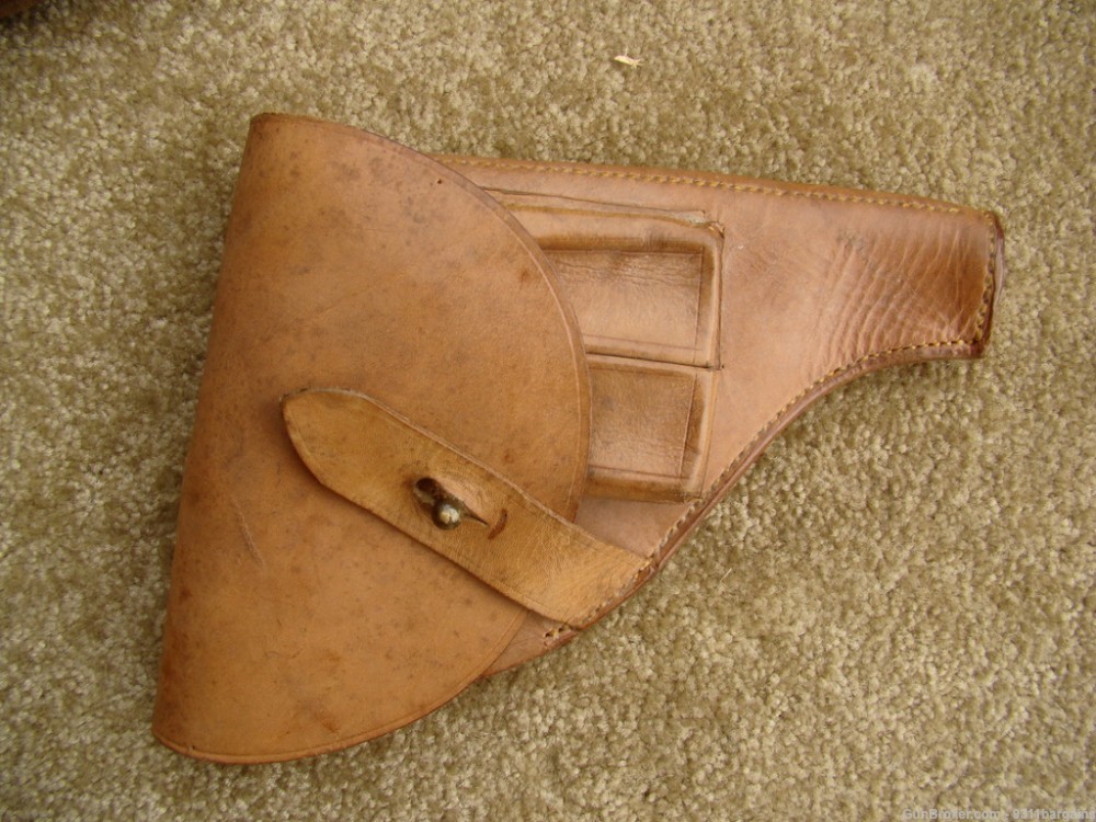 Beretta 1934 1935  .380 32 ACP leather holster w/ double mag holders-img-0