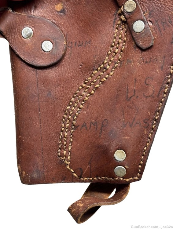 WW2 US Vet Bring Back Leather shoulder art  Holster WWII Trophy uniform-img-5