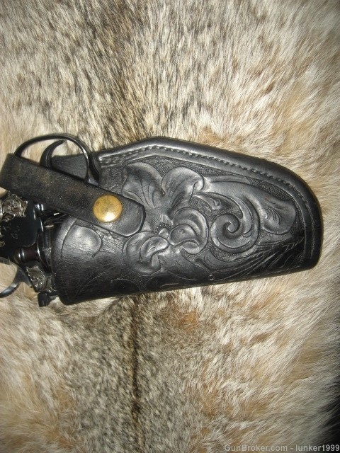 VINTAGE L/H S.D.MYRES HOLSTER COLT PYTHON 4" BARREL !-img-2