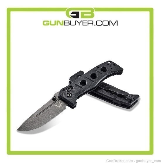 BENCHMADE Mini Adamas Axis 3.25" Tungsten Grey-img-0