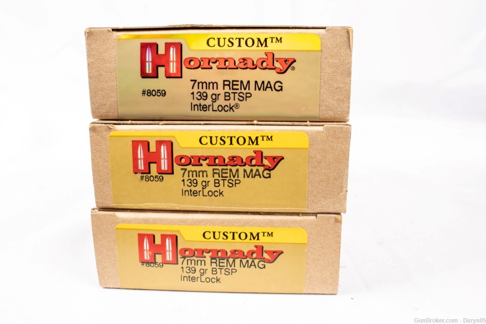 Lot of 6 boxes of 7MM REM MAG( 115-Rounds Various Manufactures) -img-2