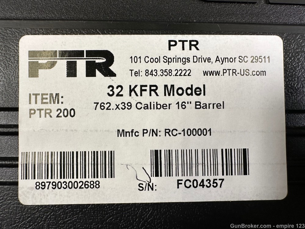PTR 32 KFR 7.62x39 Factory Box! PTR 32KFR - Very Clean! Takes AK Mags-img-5