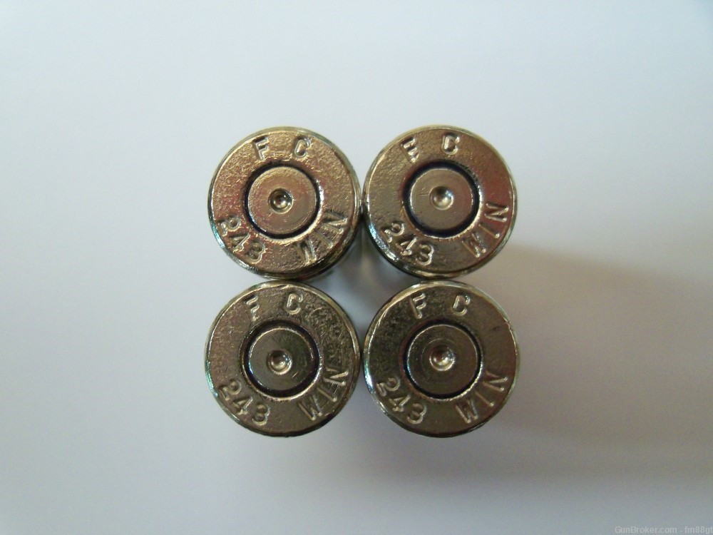 243 Win once fired Nickel brass (100ct FC)-img-0