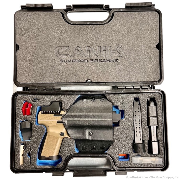 Canik TP9SF Combat FDE 9mm. With Comp, Trigger  and Red Dot!-img-4