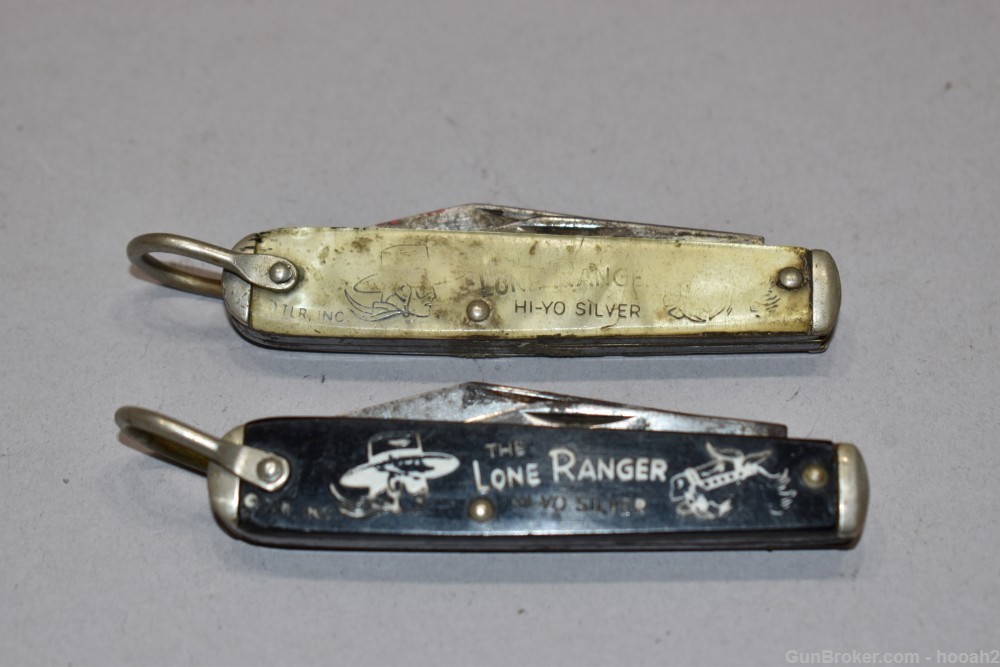 2 Vintage Camillus Camco The Lone Ranger Pocket Knives-img-0