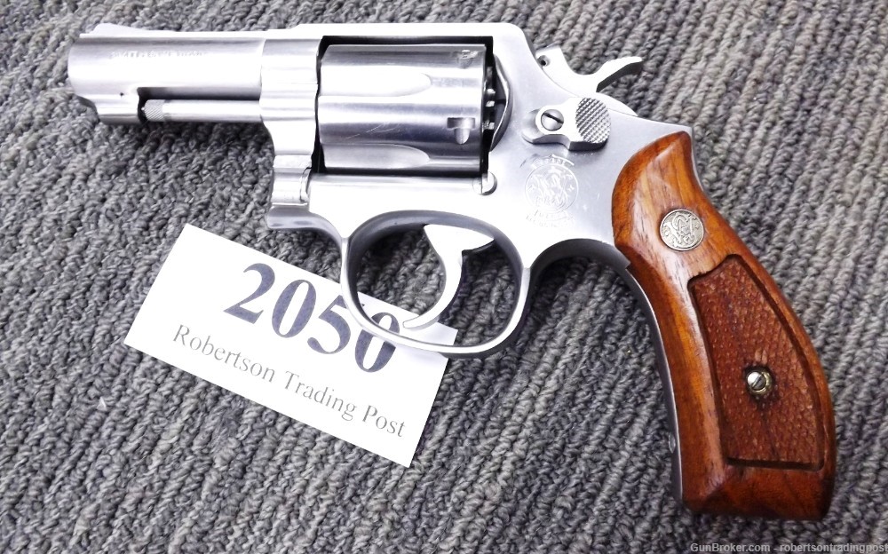 S&W .357 model 65-3 Stainless 3” Round Butt 1986 VG Revolver Smith & Wesson-img-0