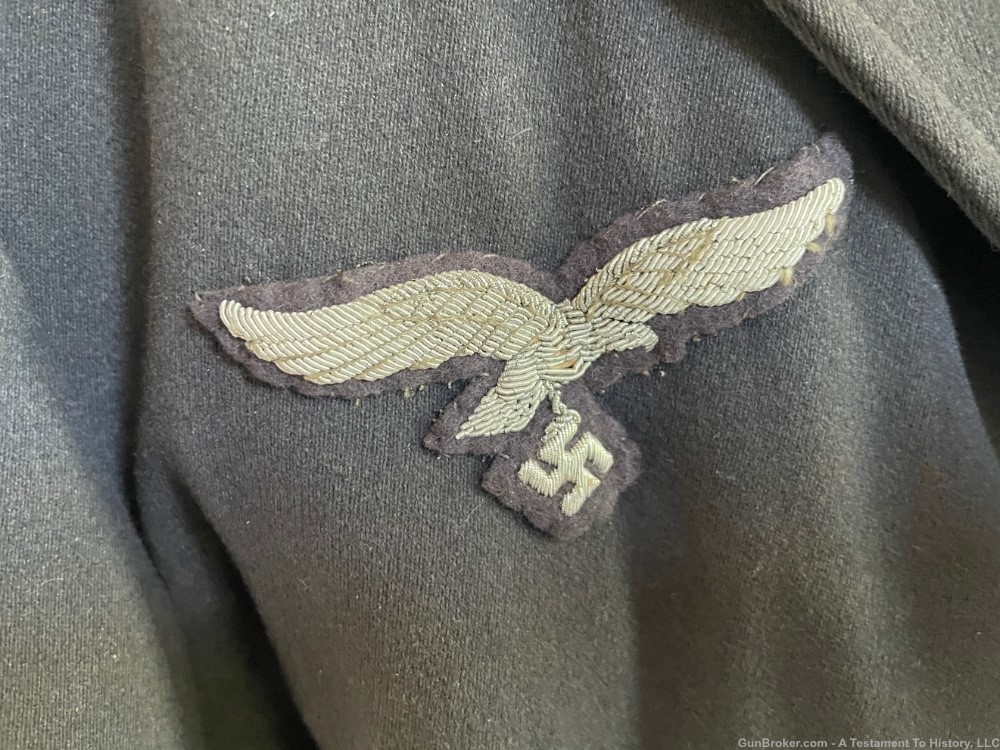 WWII GERMAN- LUFTWAFFE FLIEGERBLUSE TUNIC UNIFORM- WW2 US GI BRING BACK-img-3