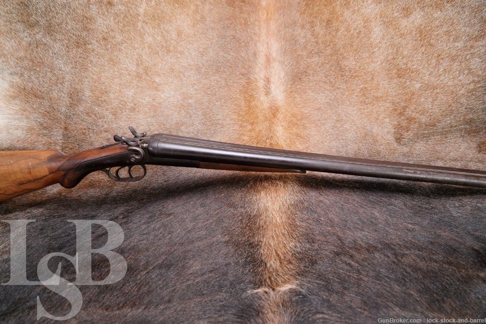 Belgian T. Parker Henri Pieper 12 GA Side-by-Side SxS Shotgun 1880s Antique-img-0