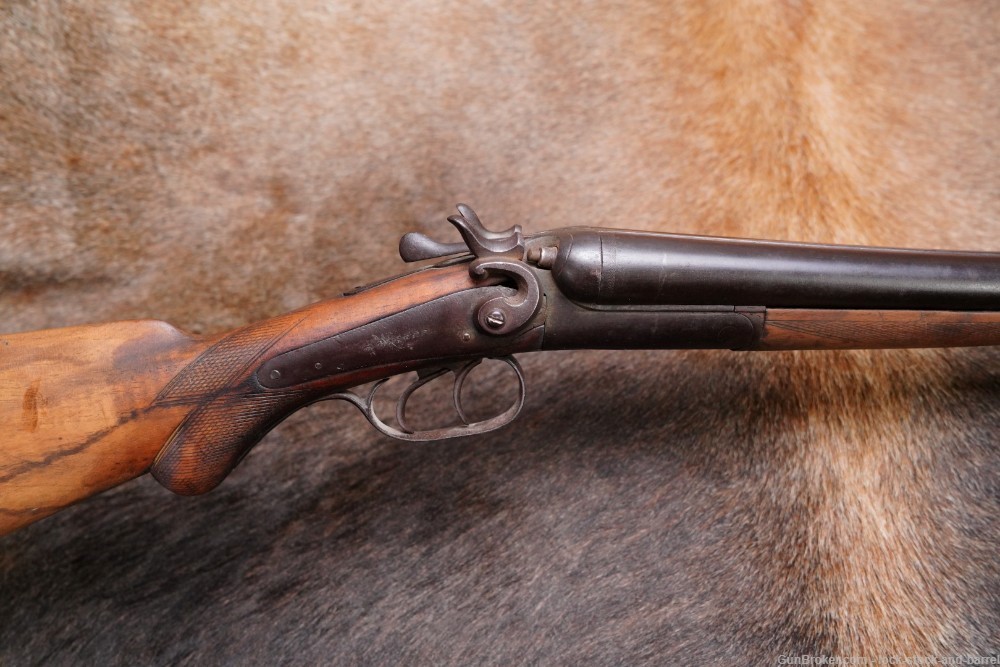 Belgian T. Parker Henri Pieper 12 GA Side-by-Side SxS Shotgun 1880s Antique-img-4