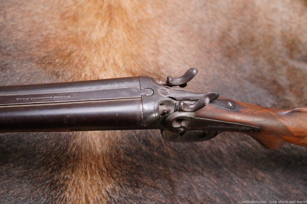 Belgian T. Parker Henri Pieper 12 GA Side-by-Side SxS Shotgun 1880s Antique-img-18
