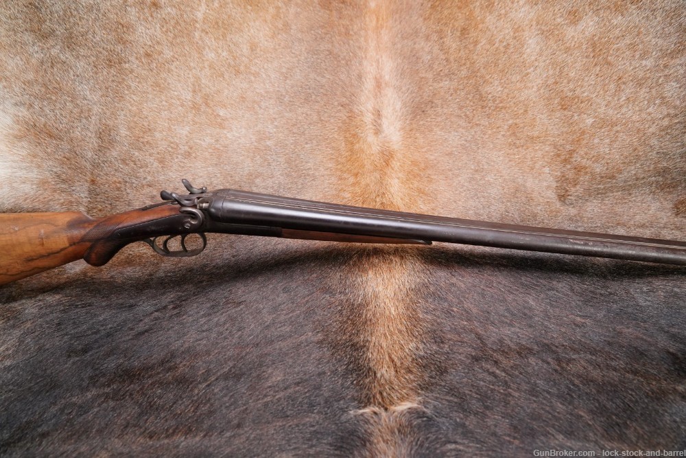 Belgian T. Parker Henri Pieper 12 GA Side-by-Side SxS Shotgun 1880s Antique-img-2