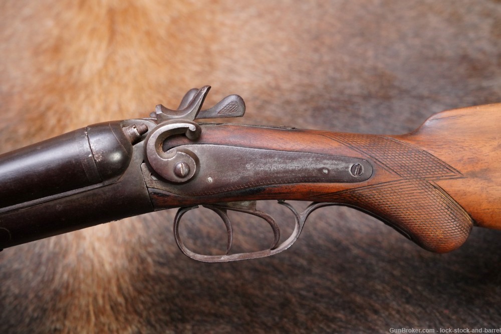 Belgian T. Parker Henri Pieper 12 GA Side-by-Side SxS Shotgun 1880s Antique-img-21