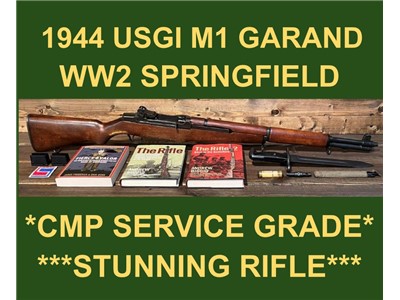 M1 GARAND 1944 SPRINGFIELD CMP SERVICE GRADE MATCHING STOCK GORGEOUS GARAND