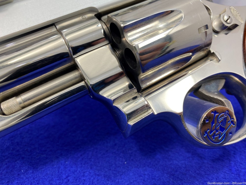 Smith Wesson 57 (No-Dash) .41Mag Nickel *DESIRABLE PINNED & RECESSED MODEL*-img-6