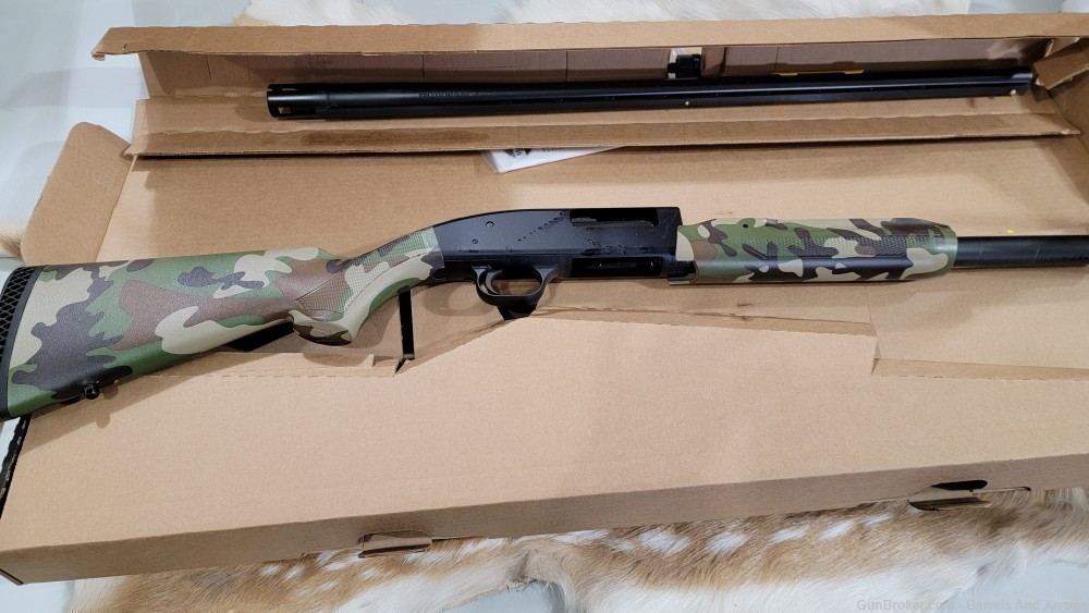 Mossberg 500, 12ga, field syn woodland, pump action-img-2