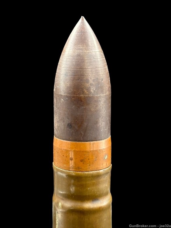 INERT WWI MODEL 1916 37MM SHELL Ammo round pre WW2 WWII 1918 mk v  5 dummy -img-3