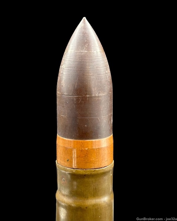 INERT WWI MODEL 1916 37MM SHELL Ammo round pre WW2 WWII 1918 mk v  5 dummy -img-4