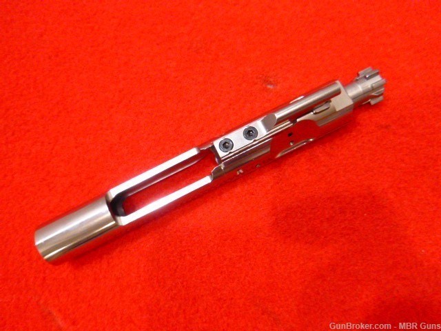 AR 15 Polished Nickel Boron 5.56/.223/.300 BLK Bolt Carrier Group M16 V2-img-1