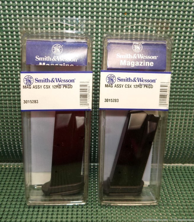 Smith & Wesson CSX 12 Rd. Magazines #3015283 1 lot of 2 New NO RESERVE-img-0
