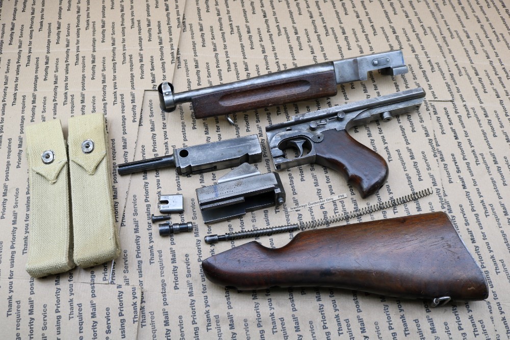 Thompson M1A1 SMG Parts Kit M1 Original Barrel + Receiver Stubs Tommy Gun-img-0