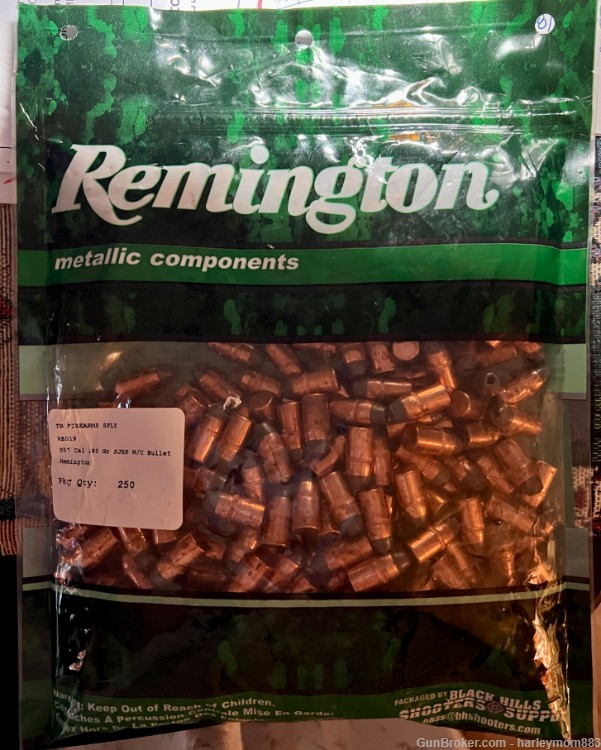 Remington 38/.357 Cal 180 Gr SJHP / HTP: New: 250 Pcs-img-1