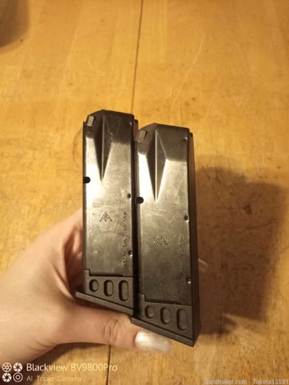 Pair of Astra A100 10rd .40 S&W Magazines (Made by Mecgar) -img-1