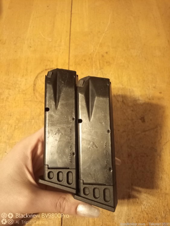 Pair of Astra A100 10rd .40 S&W Magazines (Made by Mecgar) -img-3