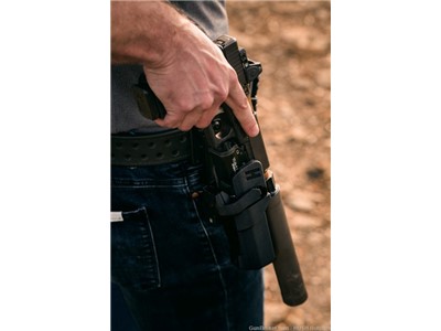 Suppressed Handgun Holster-  TLR1/TLRVIRII- HUSH Holster With Drop Leg