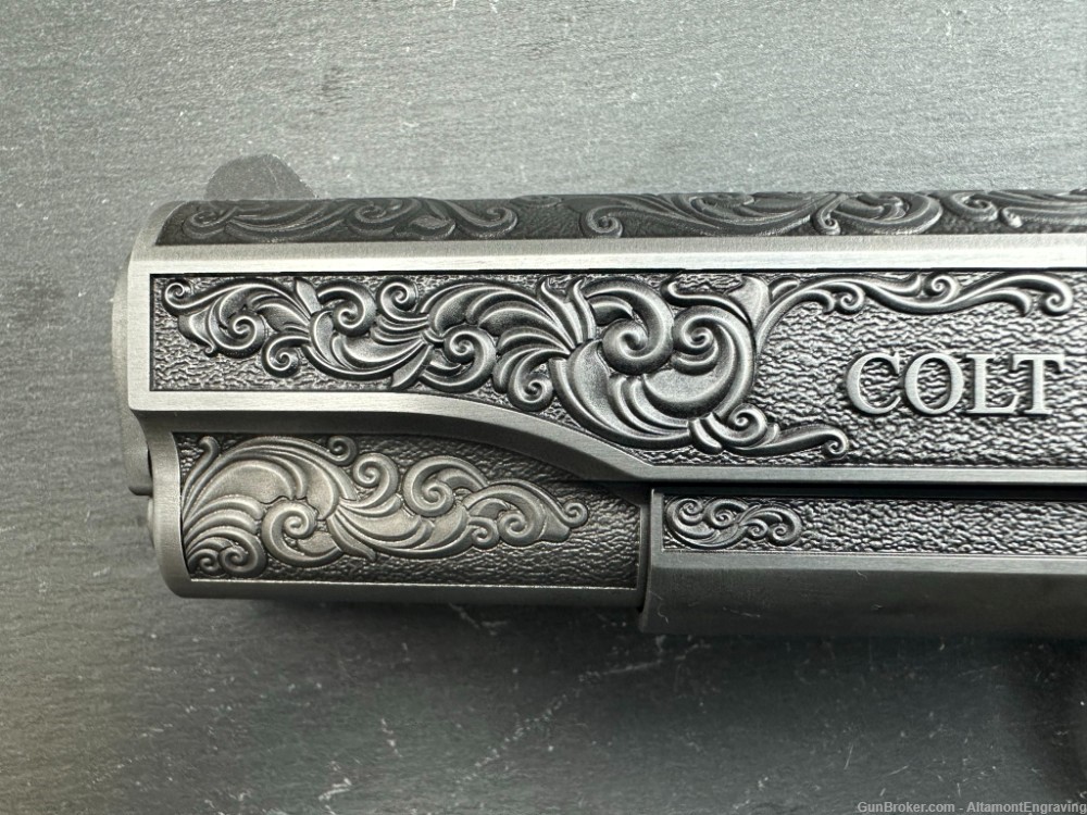 Colt 1911 .38 Super Dubber Engraved Scroll with Rampant Colt by Altamont-img-1