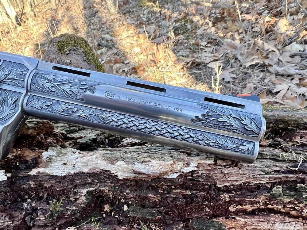 Colt Python 2020 ENGRAVED Whitetail Woodsman AA by Altamont 6" .357 Mag-img-7