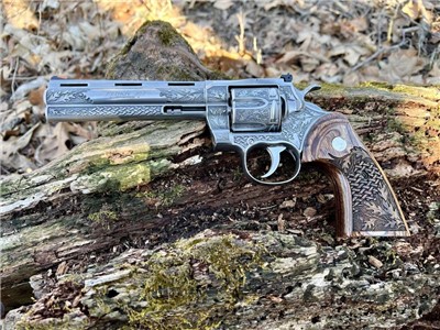 Colt Python 2020 ENGRAVED Whitetail Woodsman AA by Altamont 6" .357 Mag